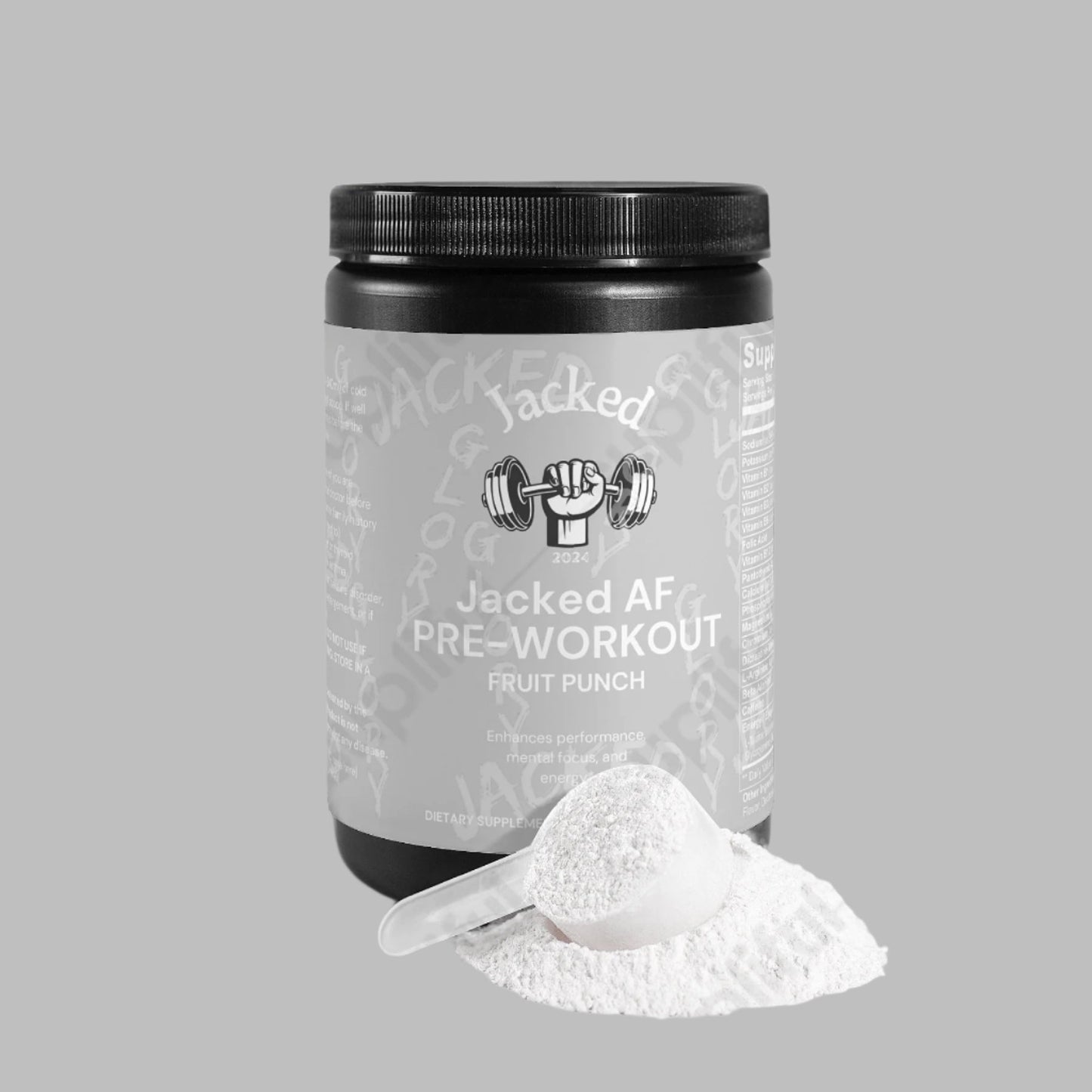Jacked_AF Pre-Workout Powder (Fruit Punch)