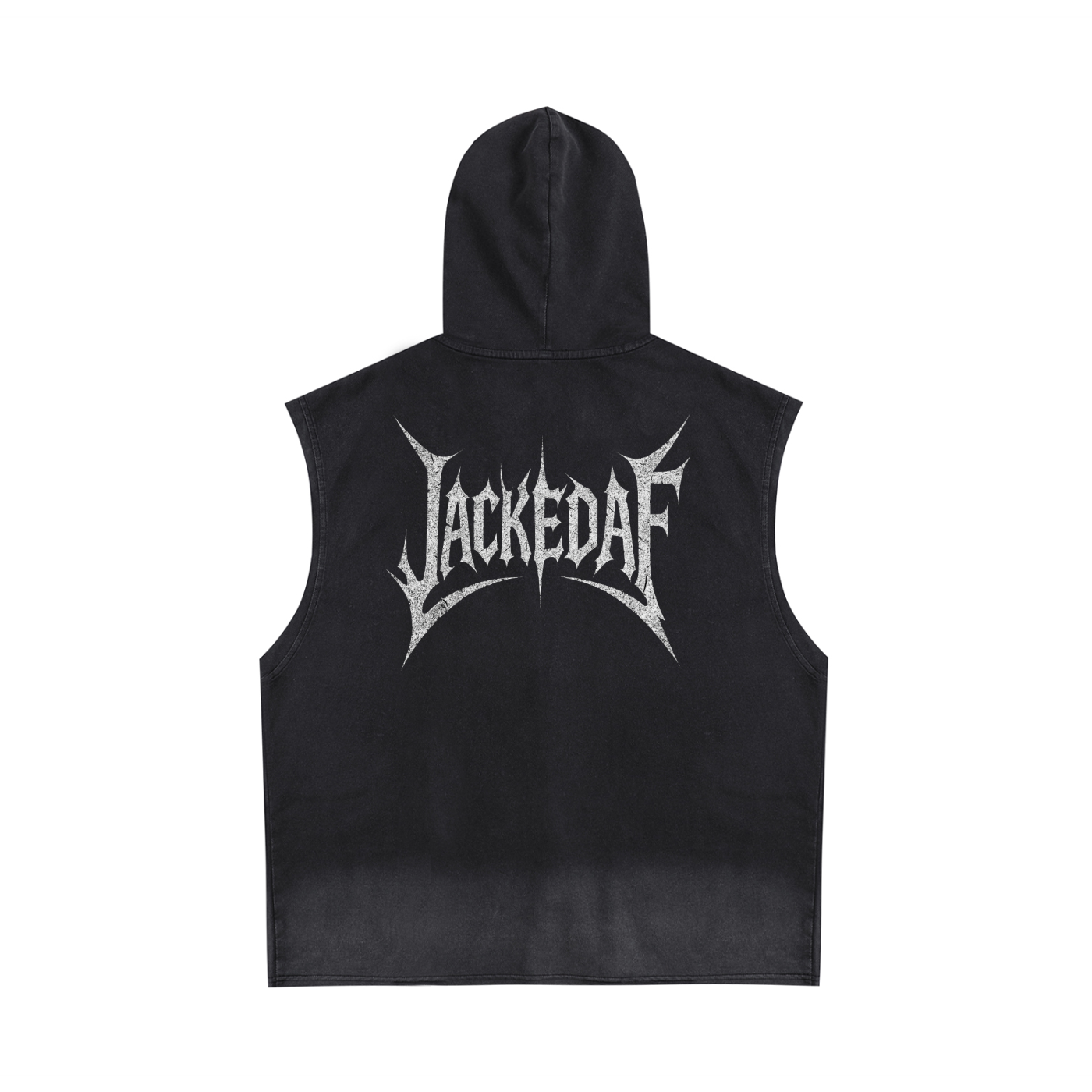 Vintage Washed Zip-Up Hooded Tank Top