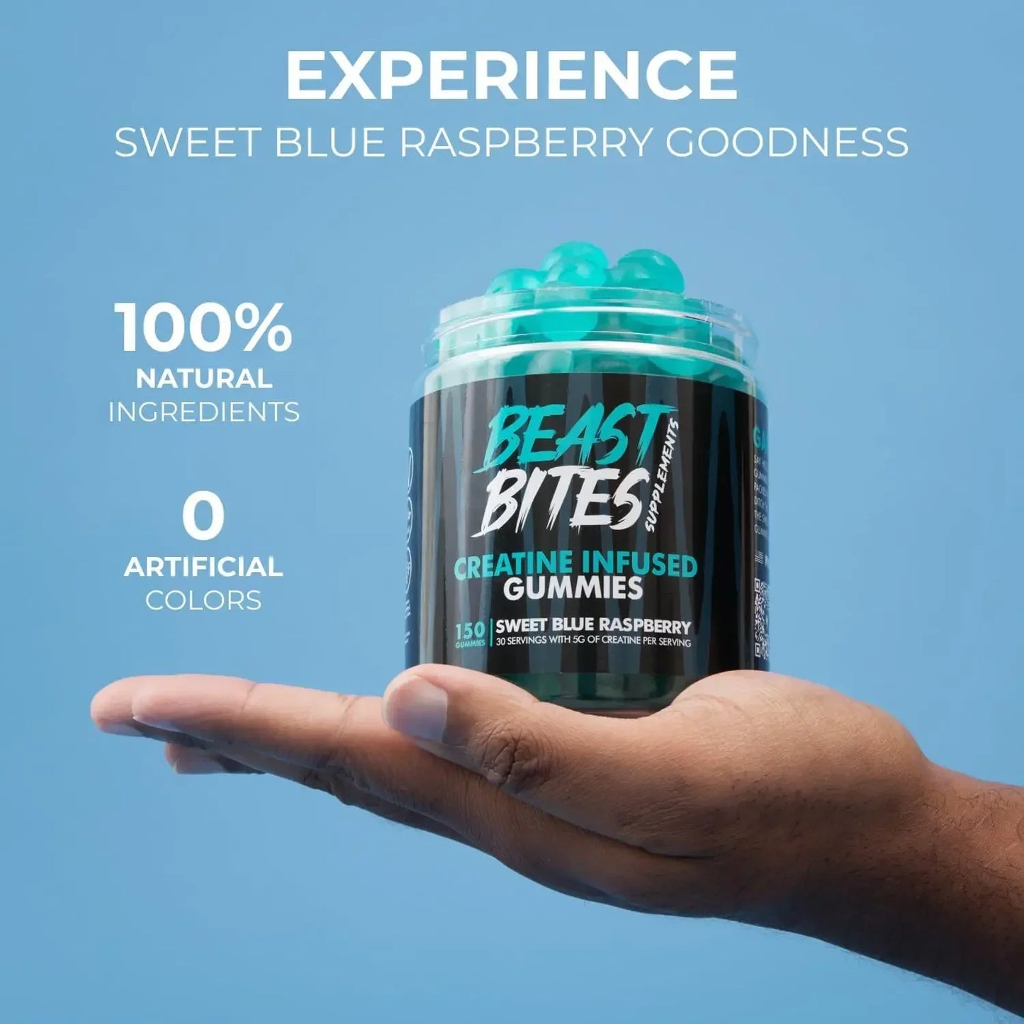 Beast bites creatine monohydrate pills
