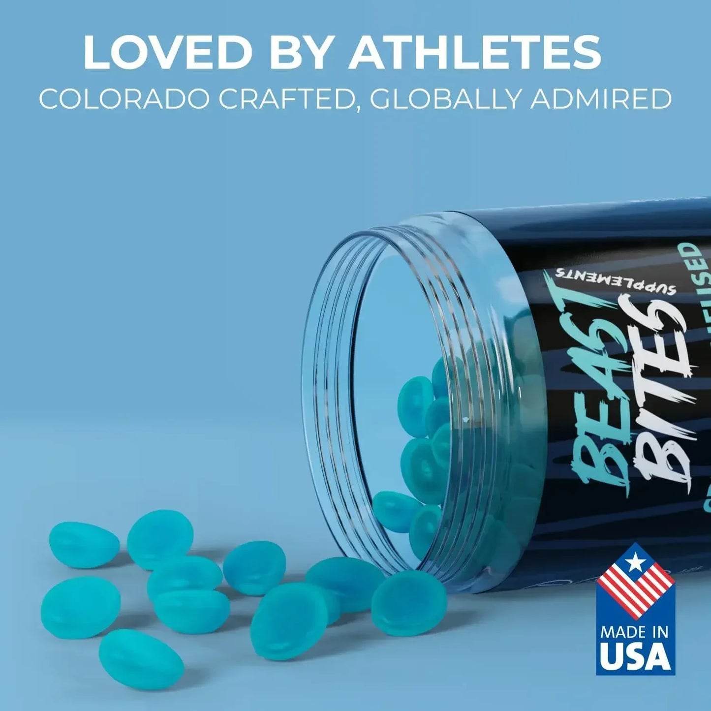 Beast bites creatine monohydrate pills
