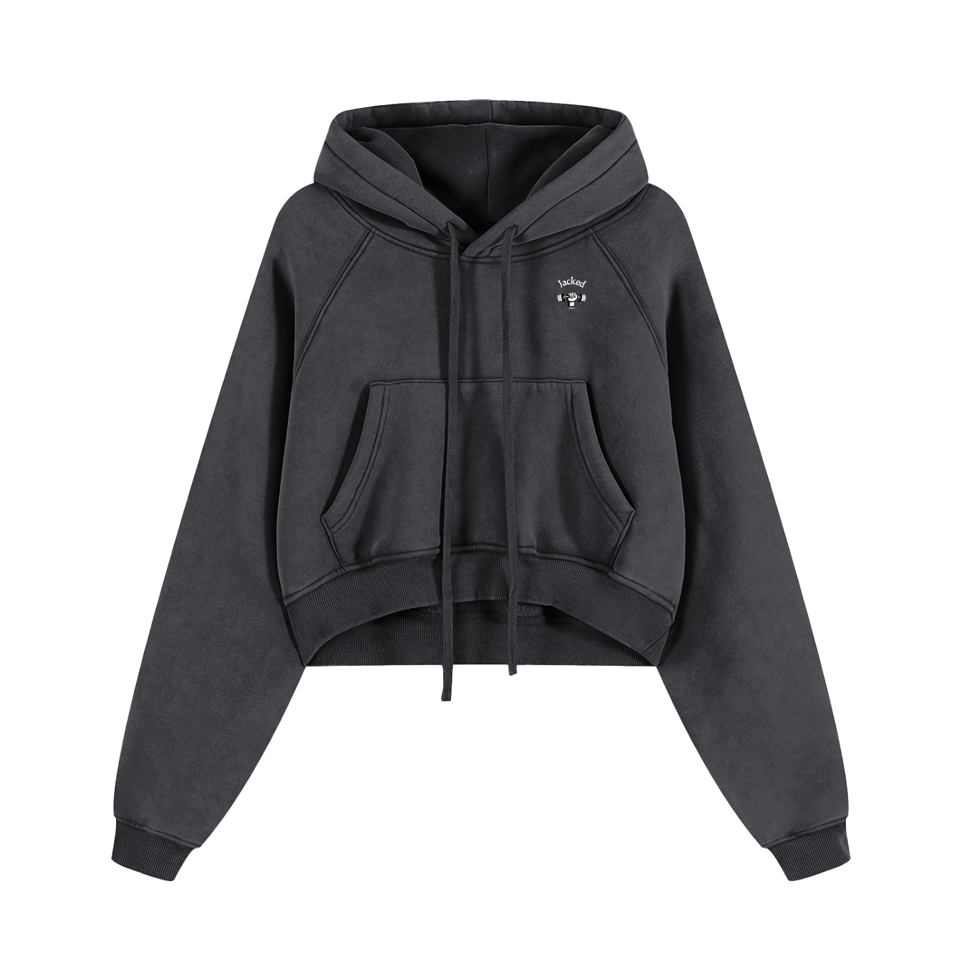 Snow Washed Cropped Hoodie
