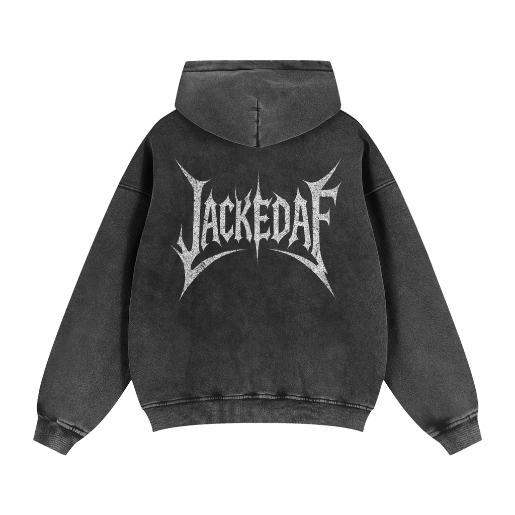 Zip-Through Boxy Fleece Hoodie