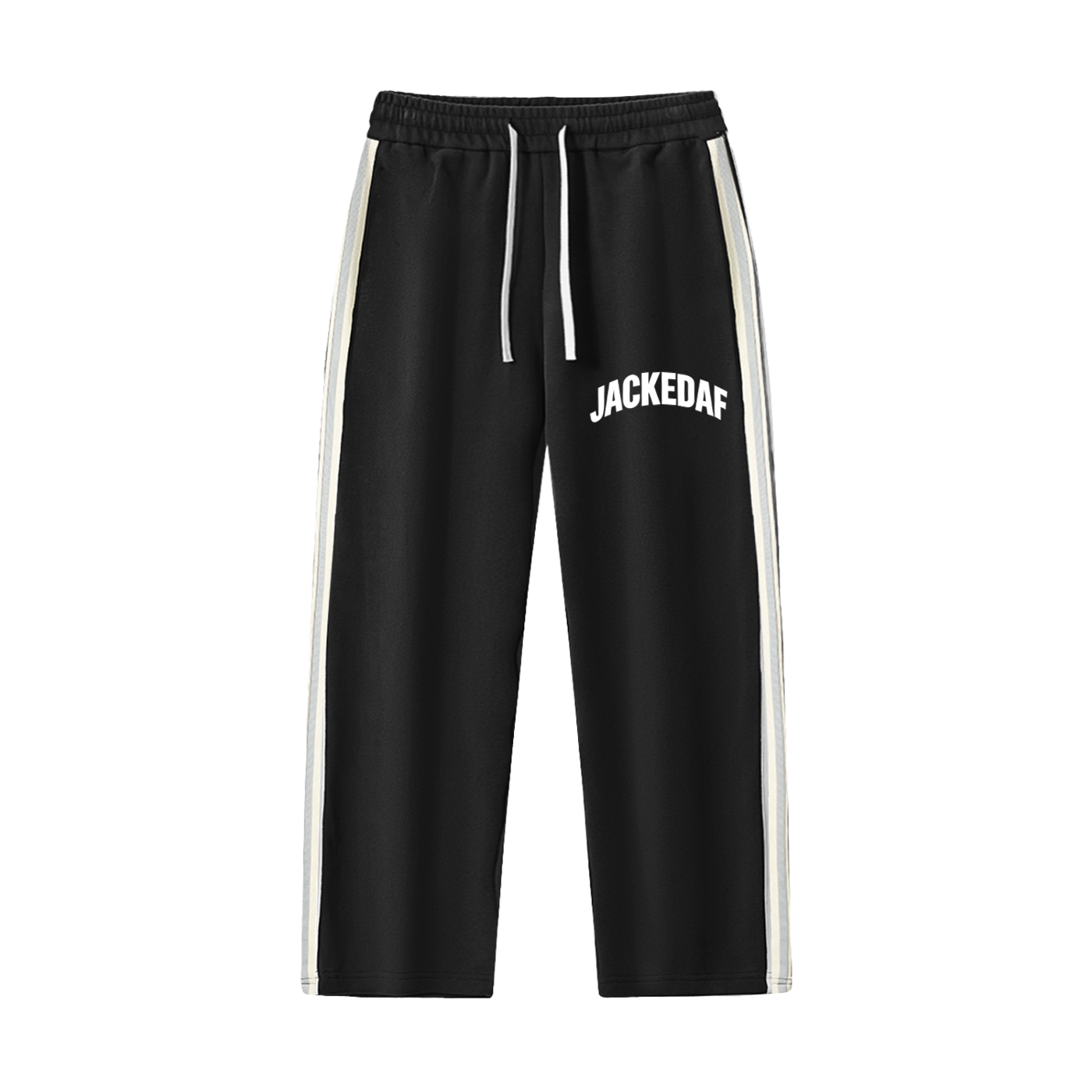 Contrast Side-Stripe Straight-Leg  Pants