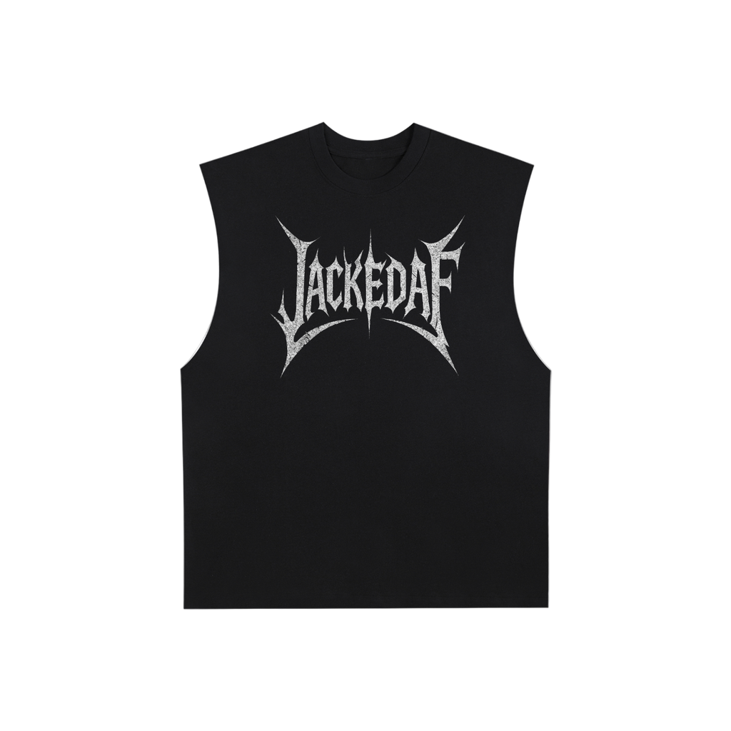 Raw Edge Cotton Tank Top