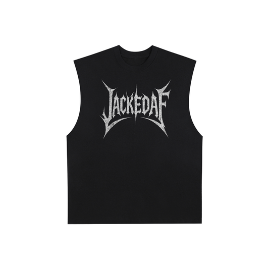 Raw Edge Cotton Tank Top