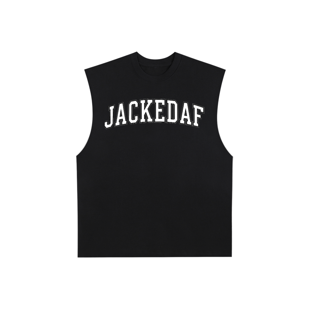 Raw Edge Cotton Tank Top