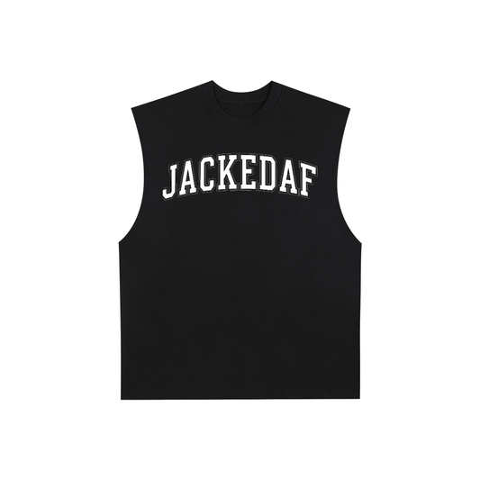 Raw Edge Cotton Tank Top