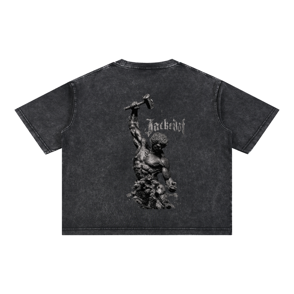 Mineral Wash Boxy Cotton T-Shirt