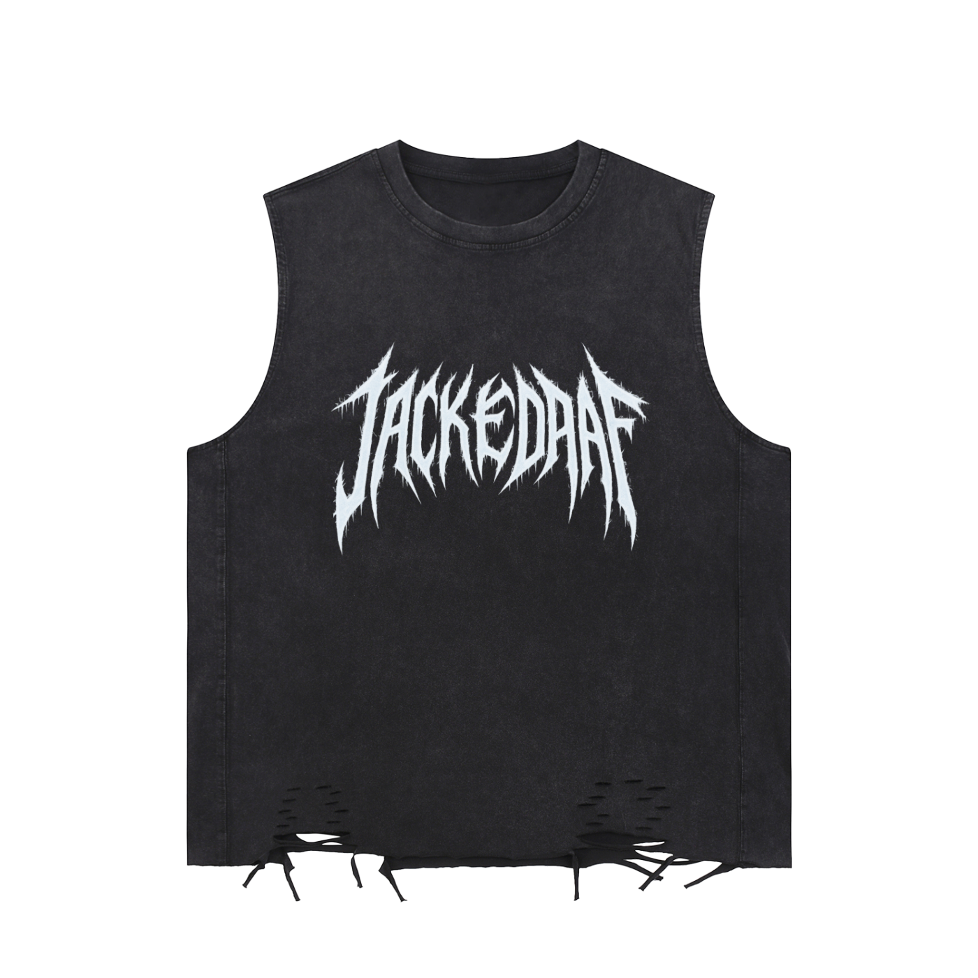 Snow Washed Raw-Hem Tank Top