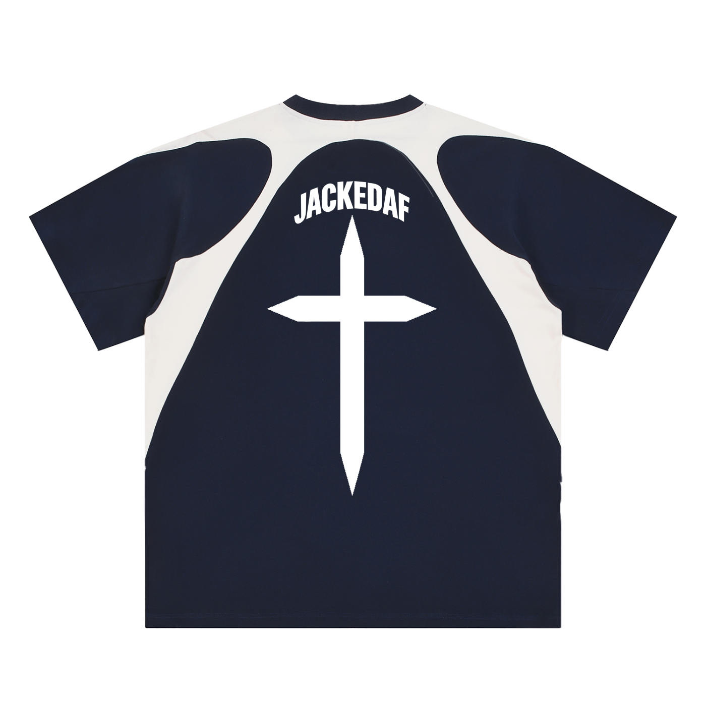 Contrast Panel Cotton T-Shirt