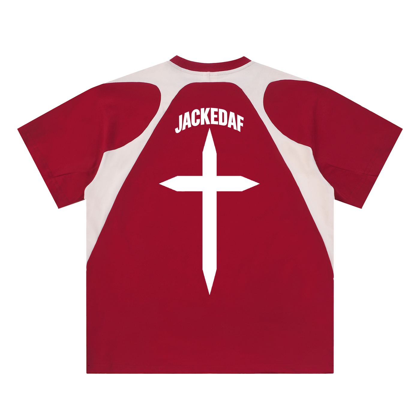 Contrast Panel Cotton T-Shirt