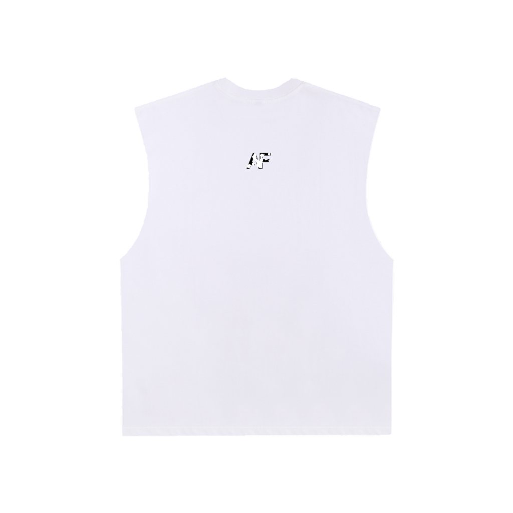 Raw Edge Cotton Tank Top