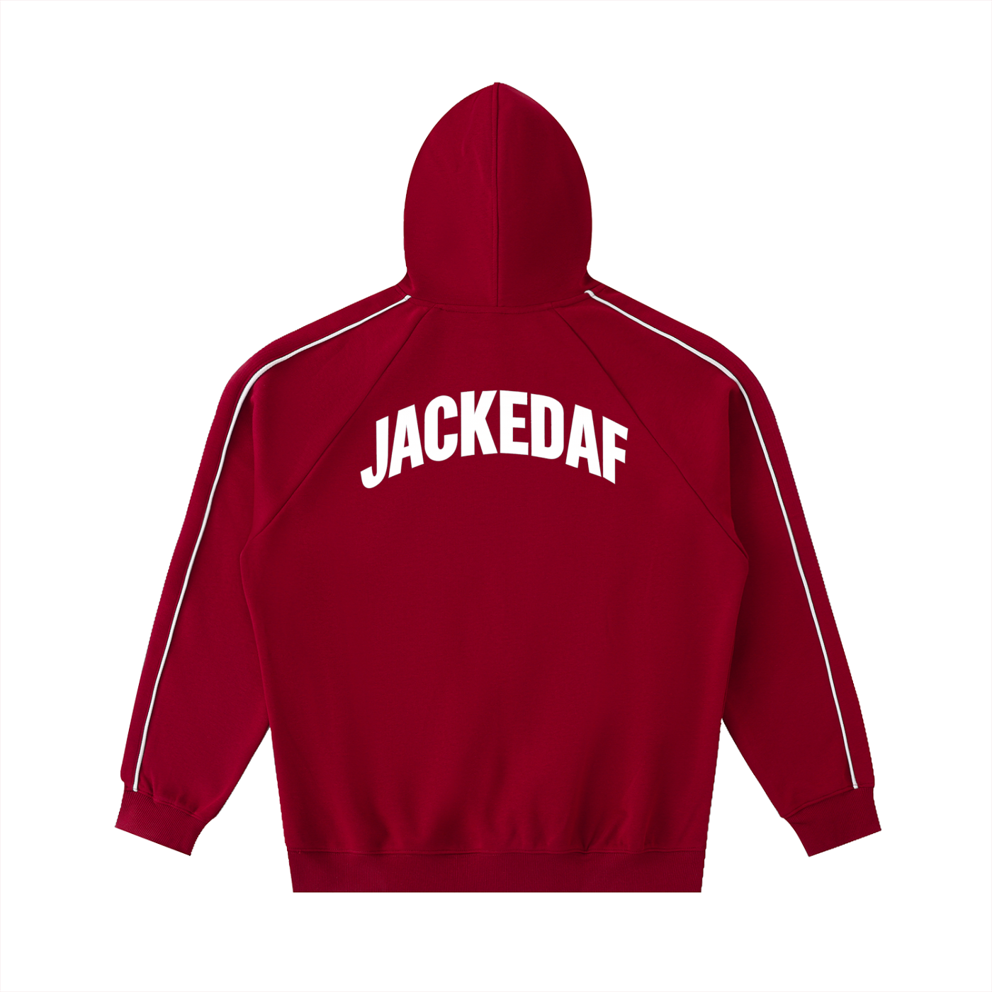 Contrast Piping Raglan Hoodie