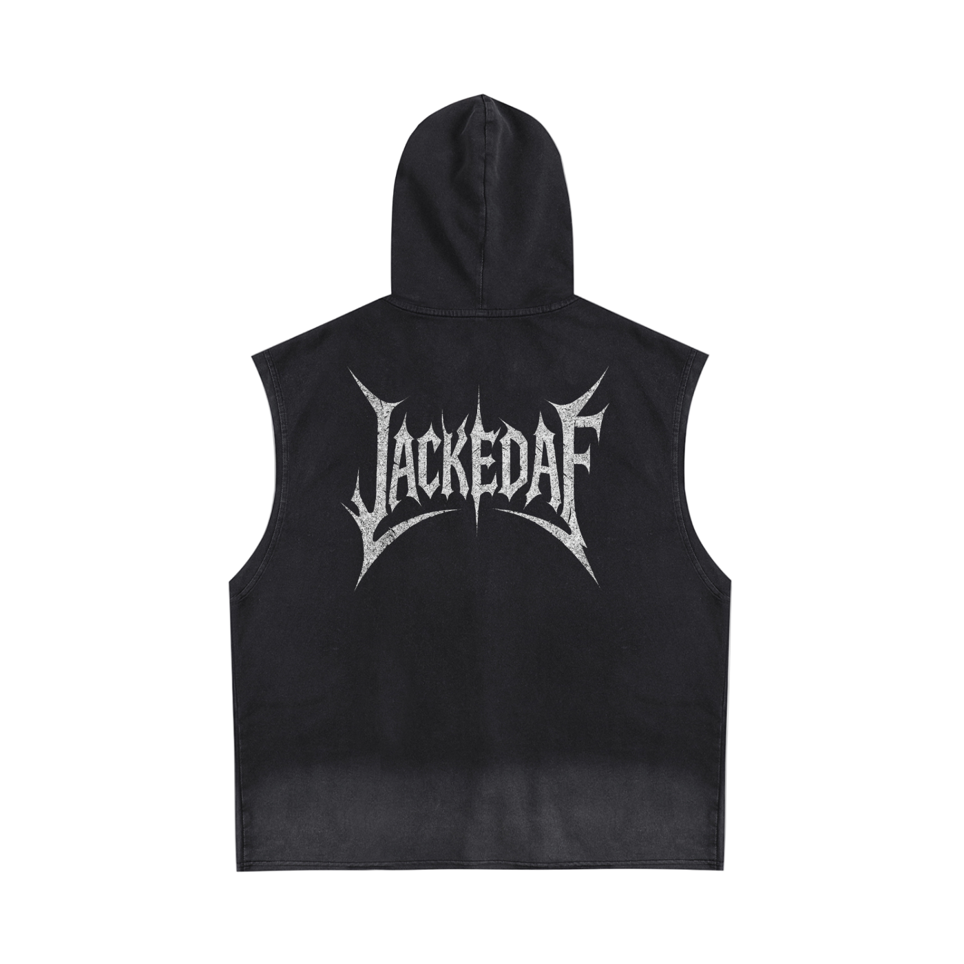 Vintage Washed Zip-Up Hooded Tank Top