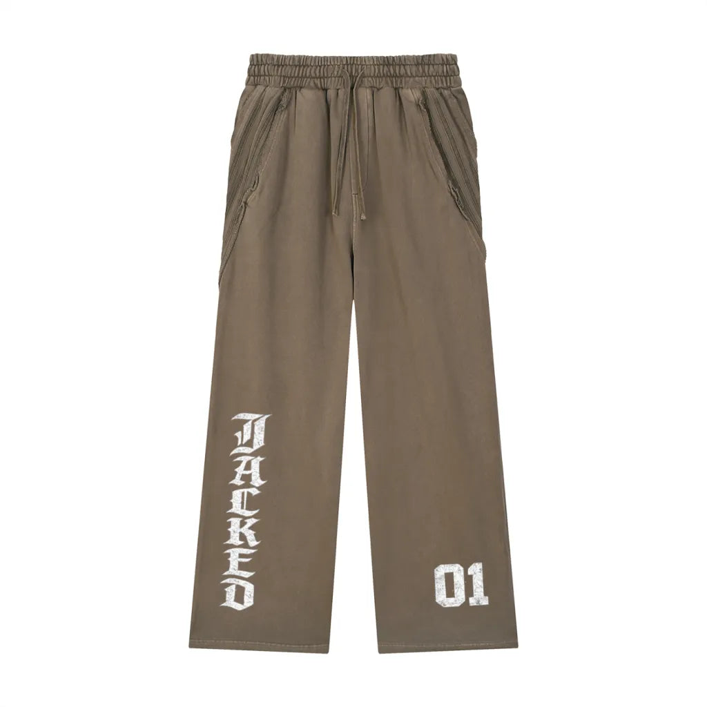 Tape Raw Edge Sweatpants