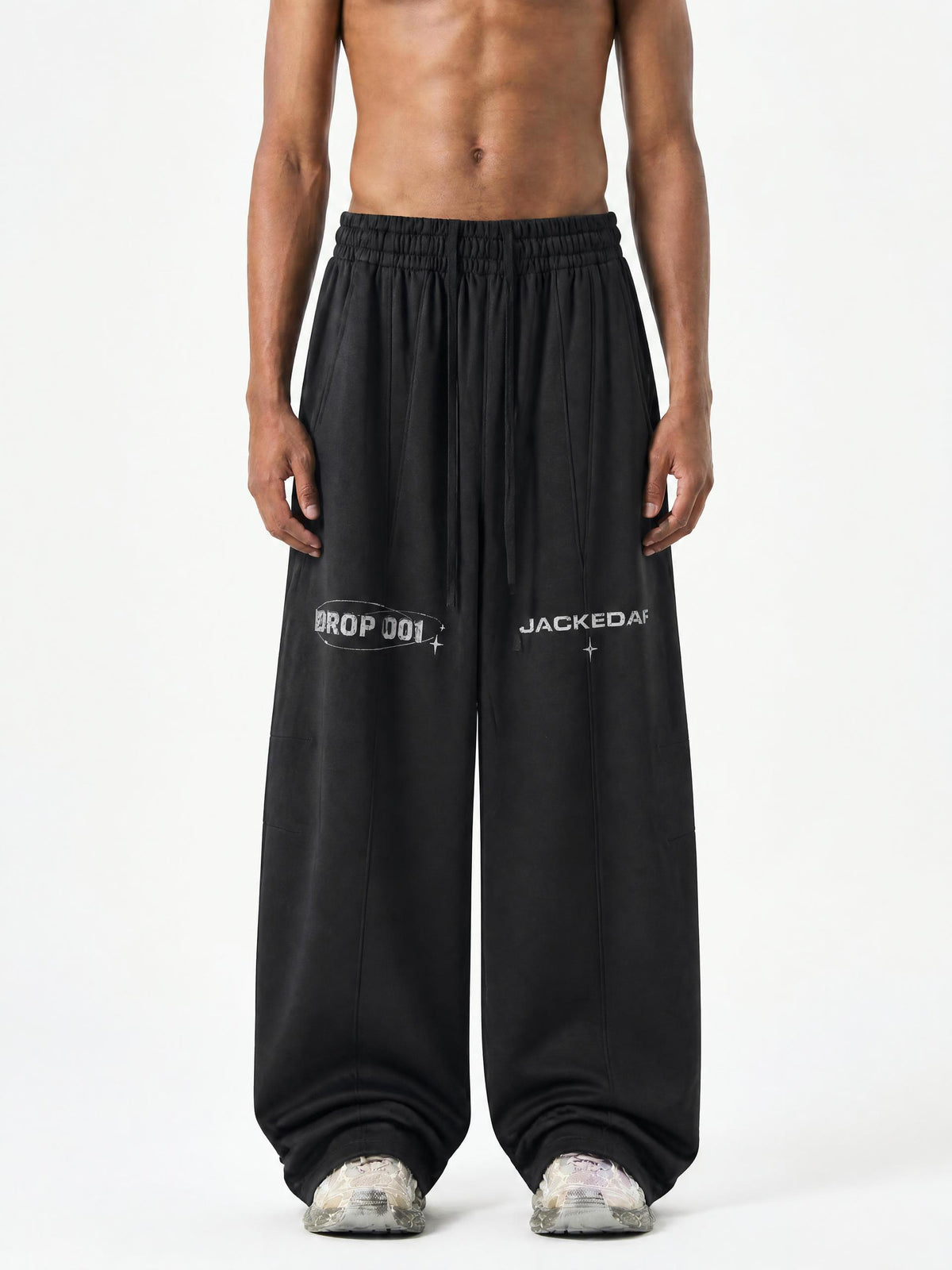 Heavyweight Wide Leg Panel Sweatpants
