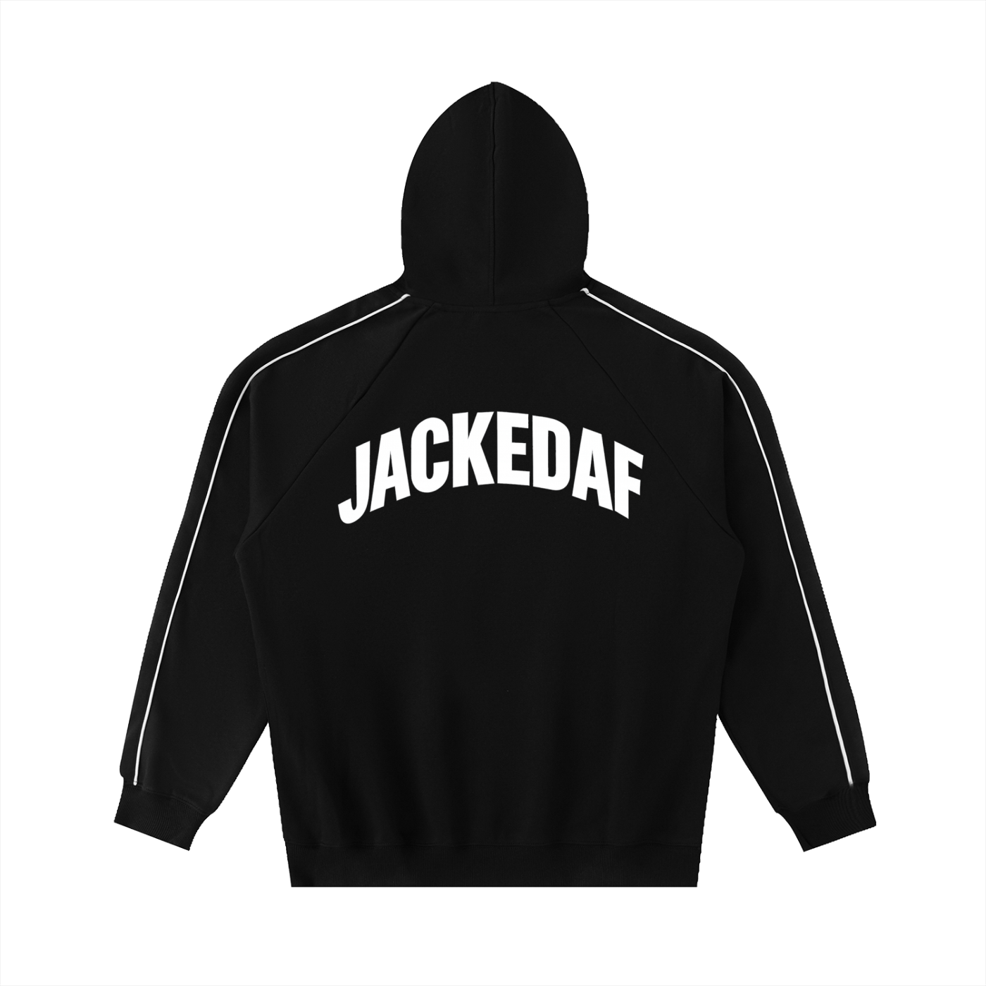 Contrast Piping Raglan Hoodie