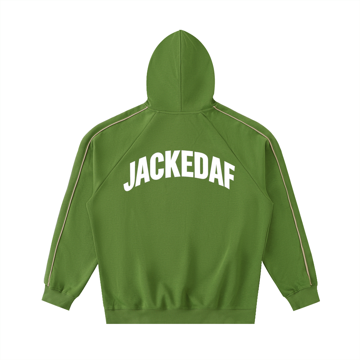 Contrast Piping Raglan Hoodie