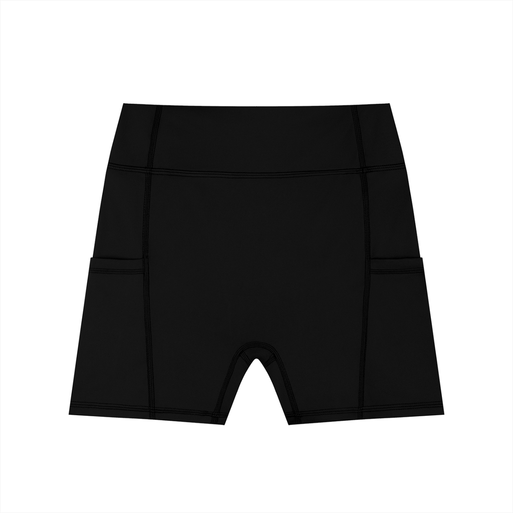 Women's High-Waisted Pocket Biker Shorts