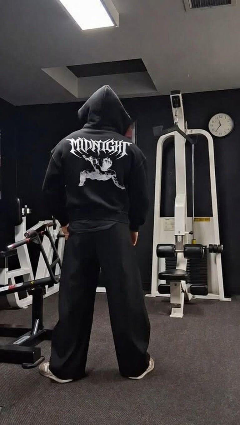 Contrast-Stitched Boxy Fleece Zip Hoodie