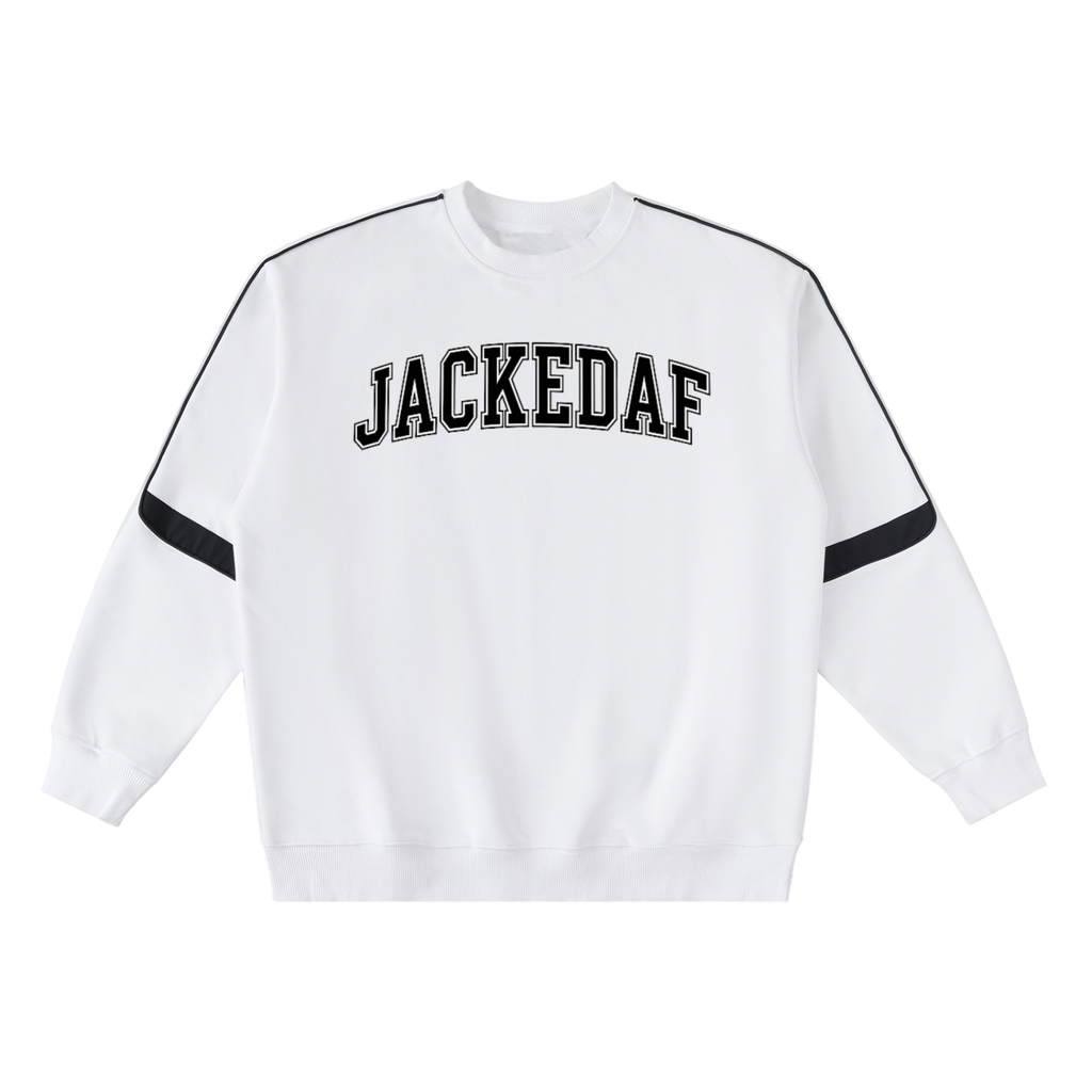 Oversized Crewneck Taped Sweatshirt