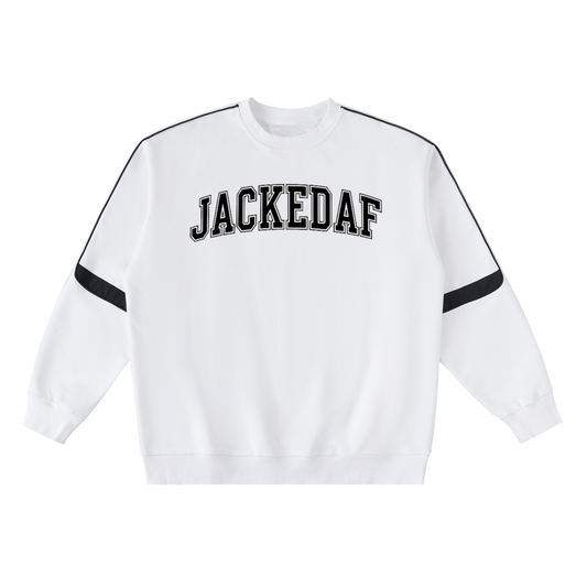 Oversized Crewneck Taped Sweatshirt