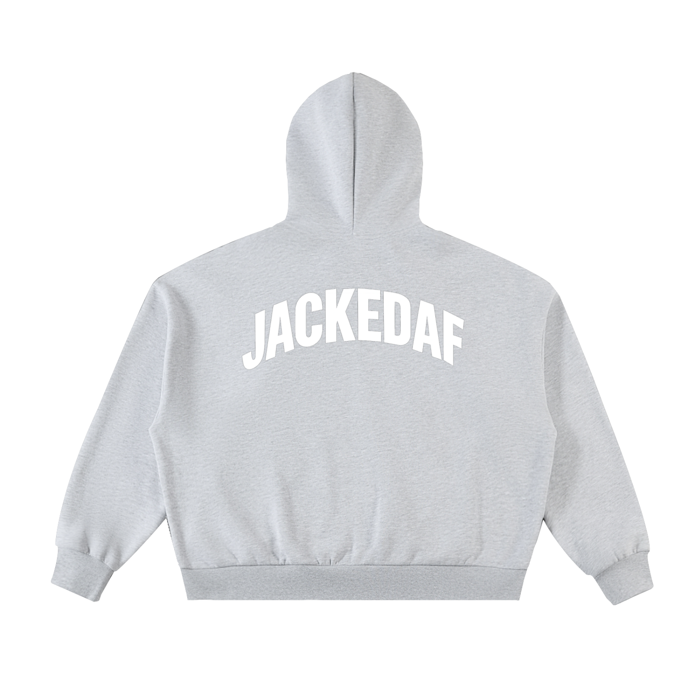 Fleeced Full-Zip Boxy Hoodie