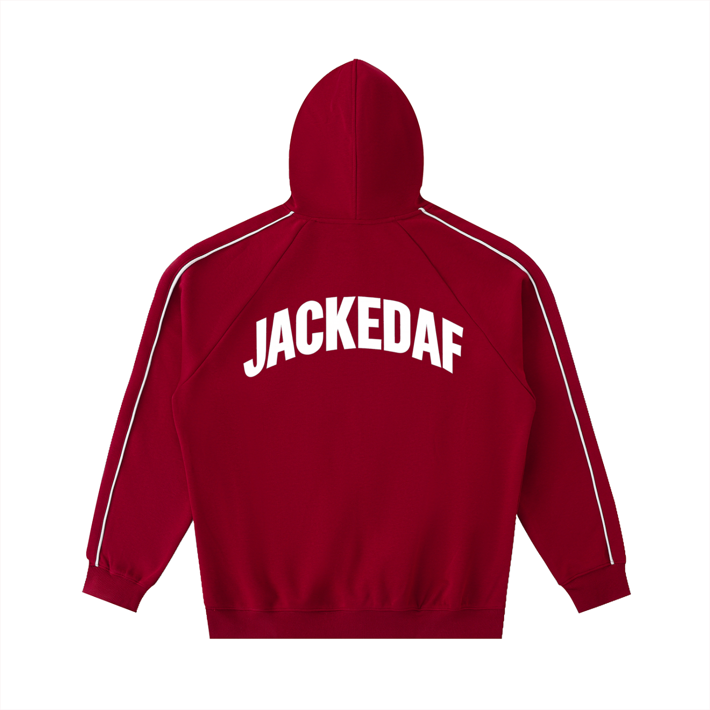 Contrast Piping Raglan Hoodie