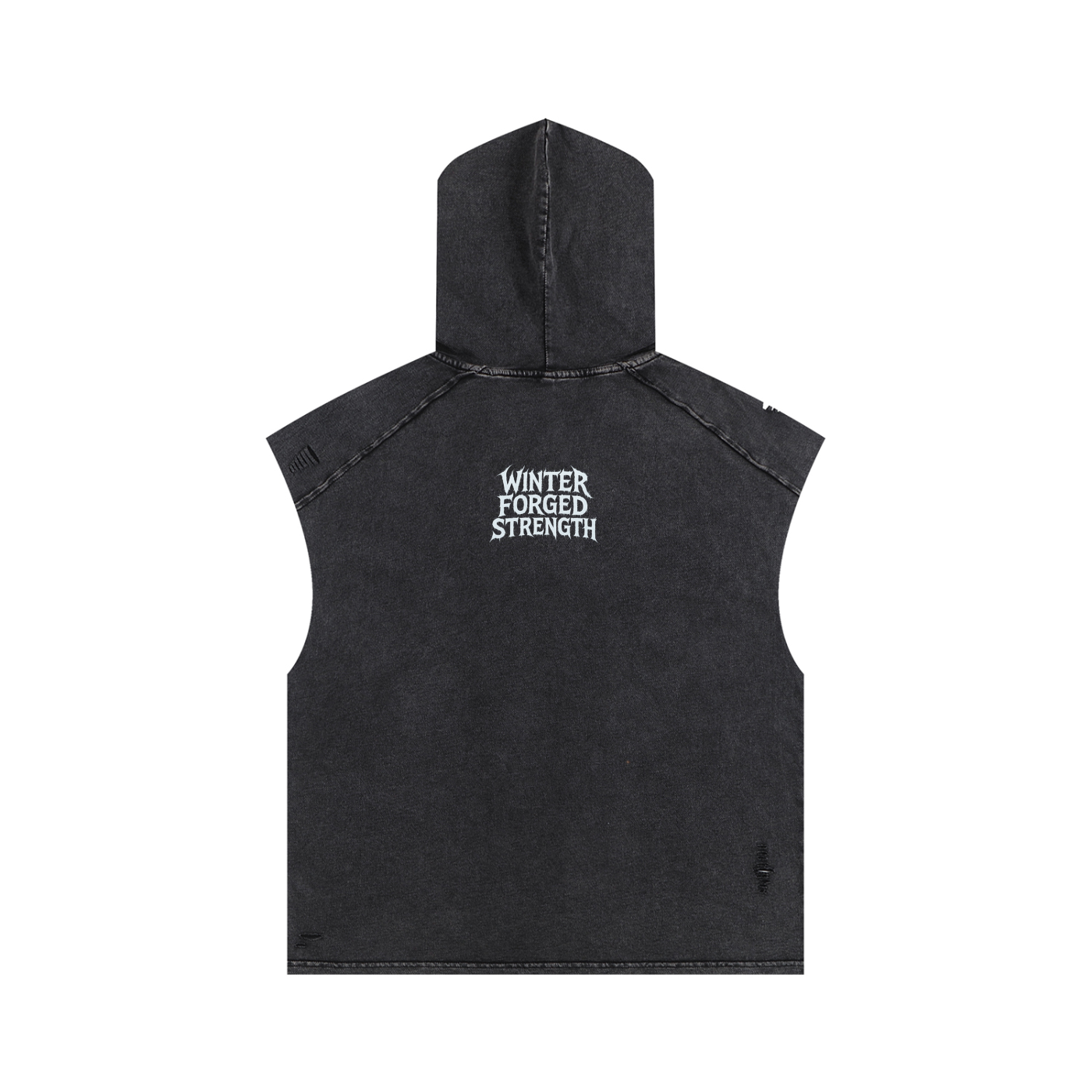 Snow Washed Boxy Hooded Tank Top