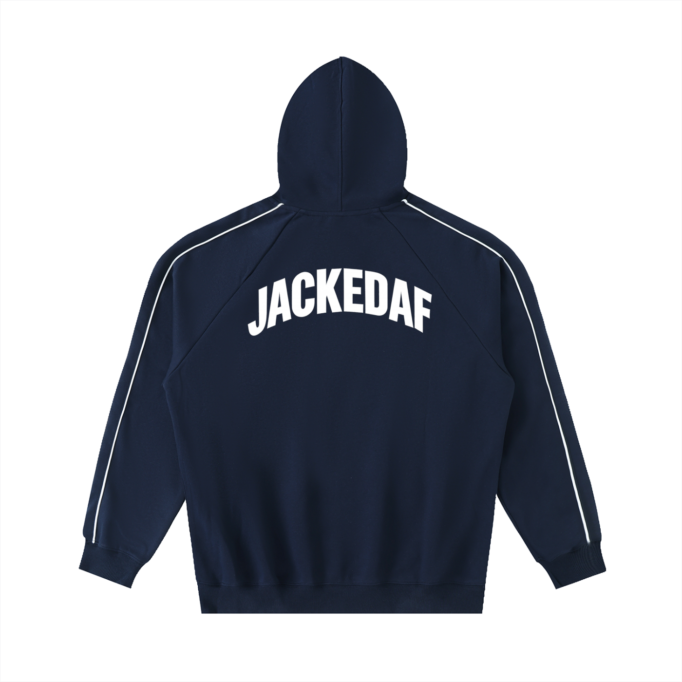 Contrast Piping Raglan Hoodie