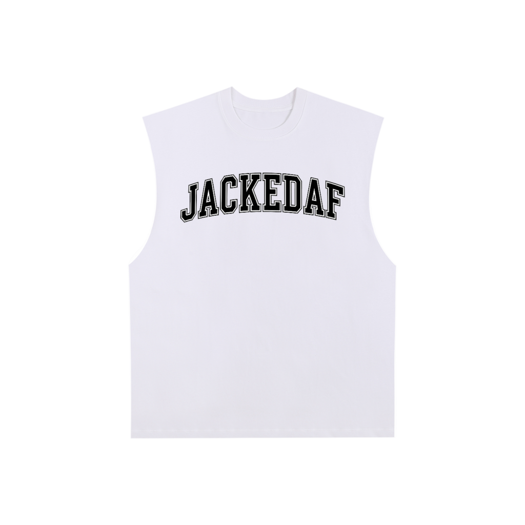 Raw Edge Cotton Tank Top