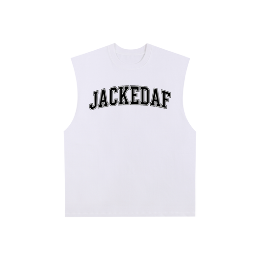 Raw Edge Cotton Tank Top