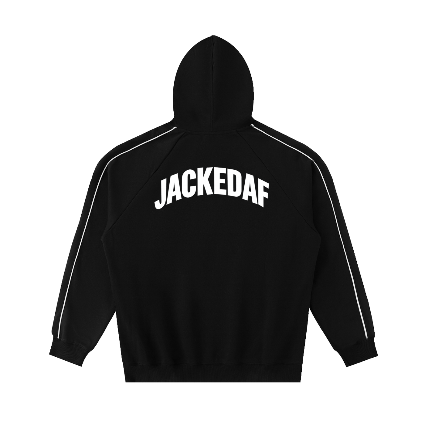 Contrast Piping Raglan Hoodie